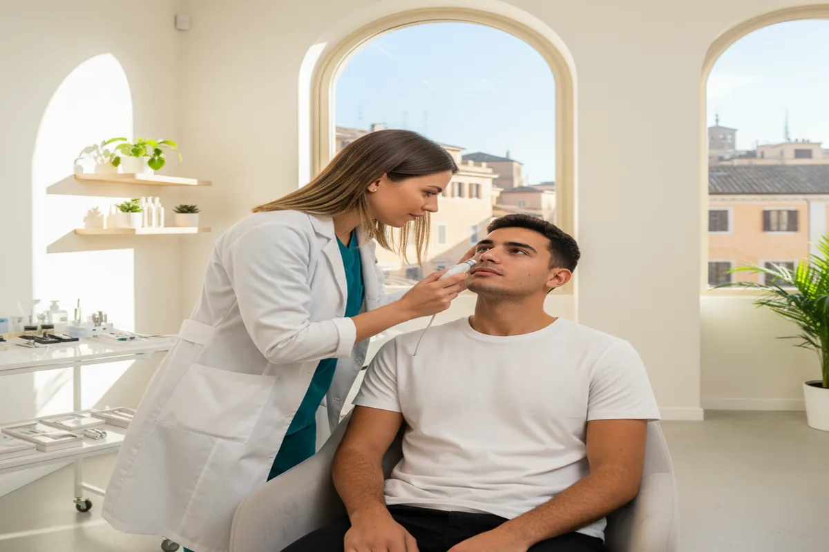 Visita dermatologica per l’acne a Roma