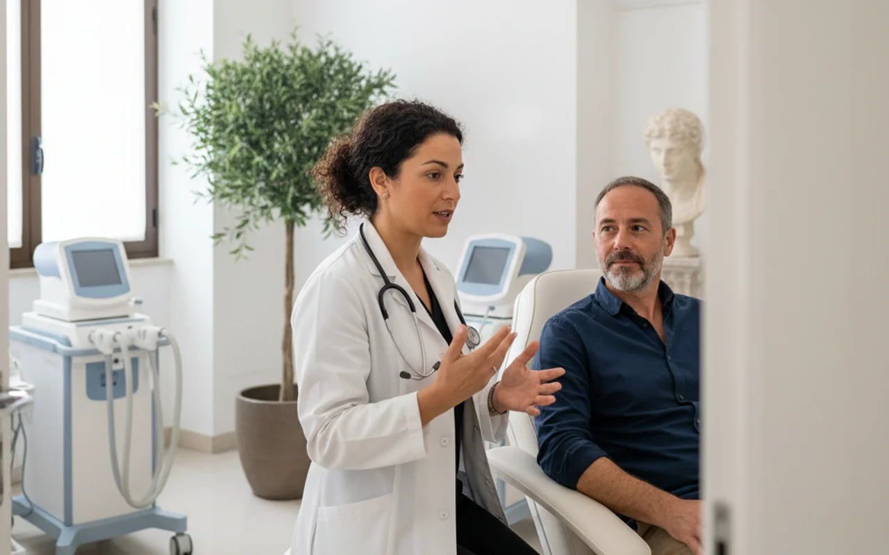 Visita dermatologica con esame della pelle a Roma